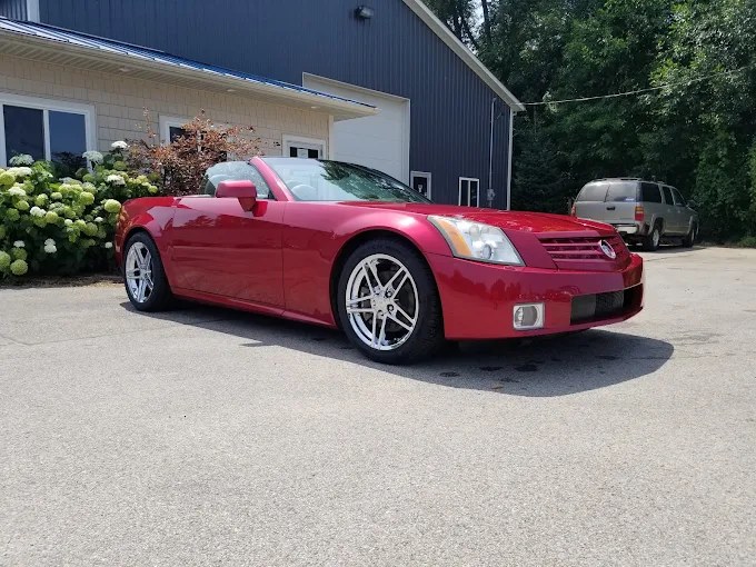 Red Cadillac convertible at Beck